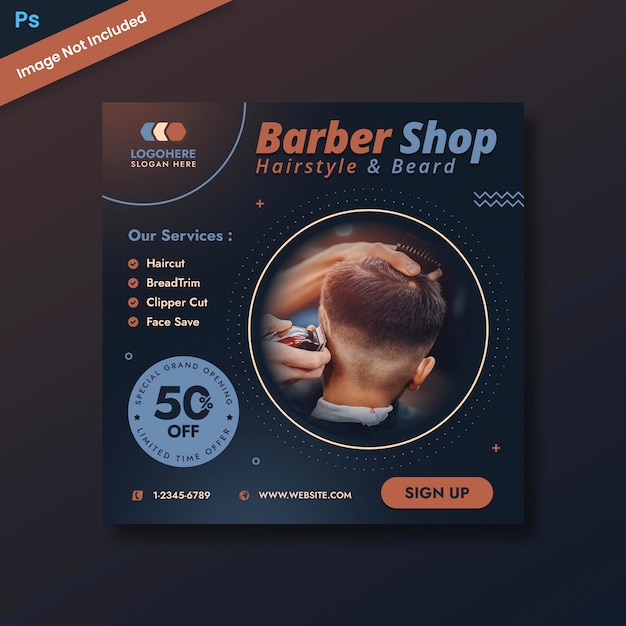 Barber Social Media Template