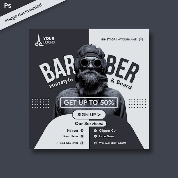 Barber Social Media Template