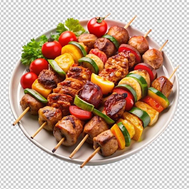 Barbque dish isolated on transparent background