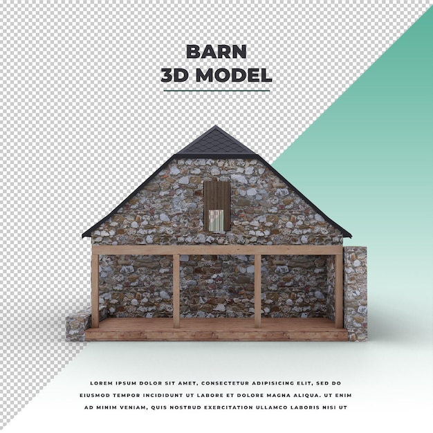 Barn isolated model