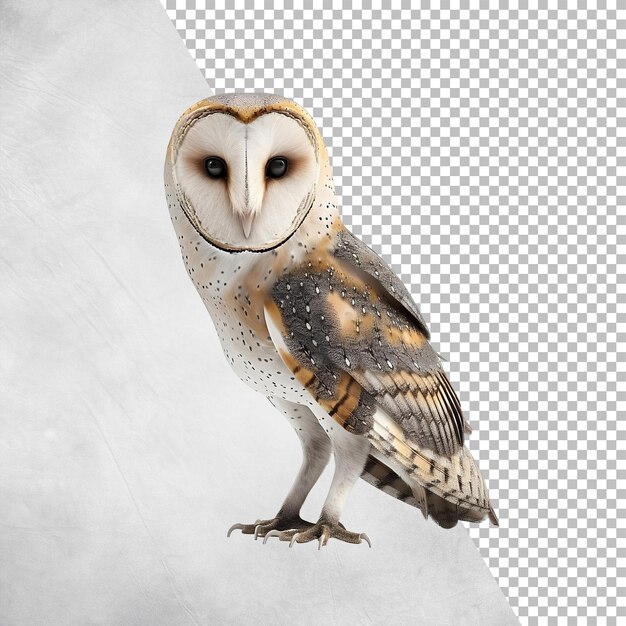 Barn Owl Isolated on transparent background