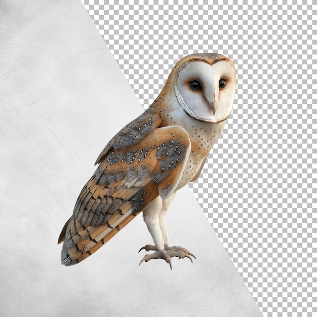 Barn Owl Isolated on transparent background