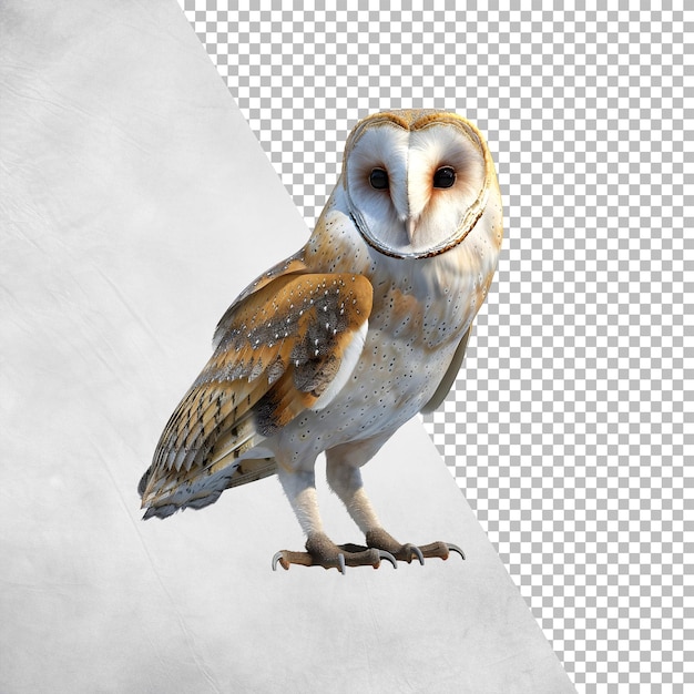 Barn Owl Isolated on transparent background