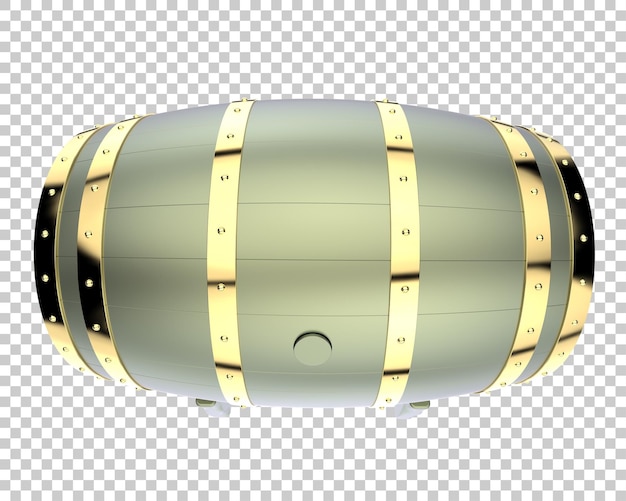 Barrel isolated on transparent background 3d rendering illustration