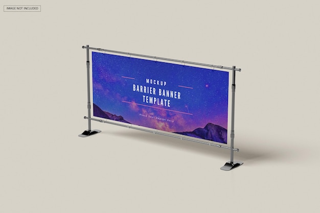 PSD barrier banner mockup