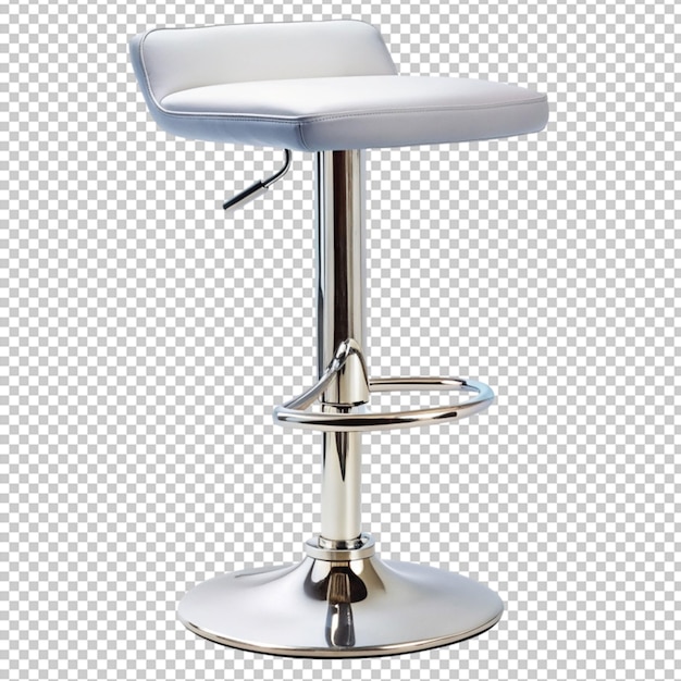 PSD barstool chair isolated on transparent background