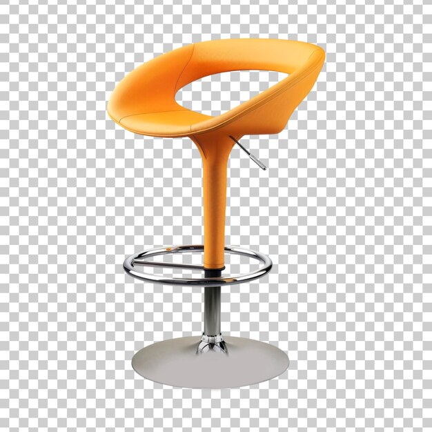 Barstool chair isolated on transparent background