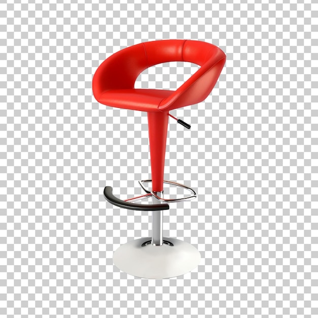 Barstool chair isolated on transparent background