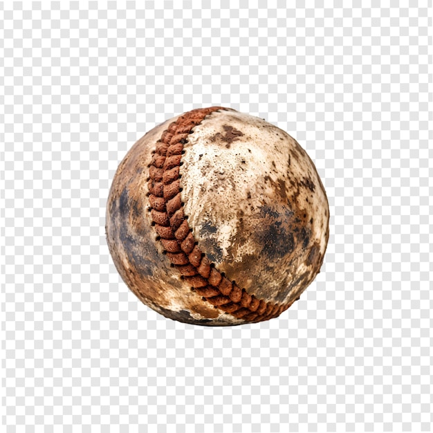 PSD baseball isolated on transparent background