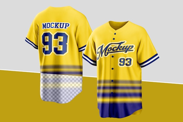 Baseball jersey mockup