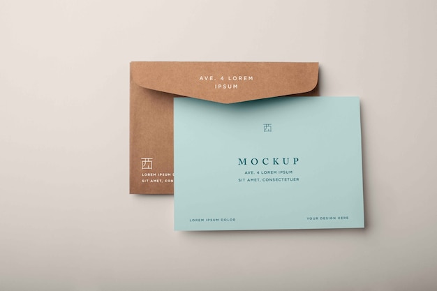 Basic envelope mockup design