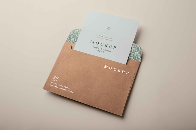 Basic envelope mockup design