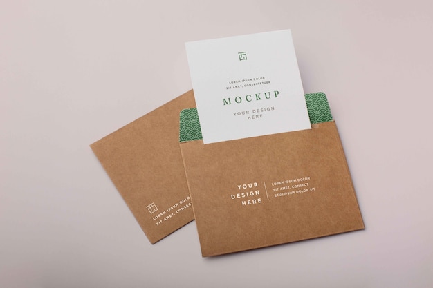 Basic envelope mockup design