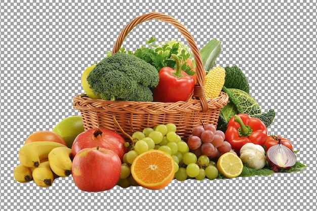 a basket of vegetables including broccoli broccoli and tomatoes