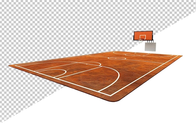 a basketball court with a sign on it that says  basketball