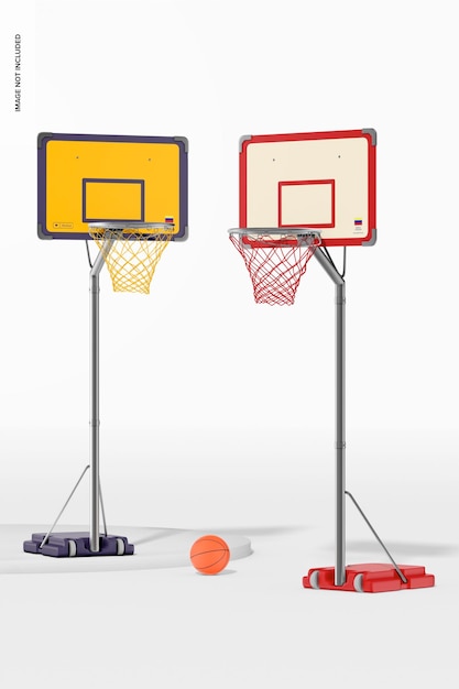 Basketball Hoops Mockup, Side View