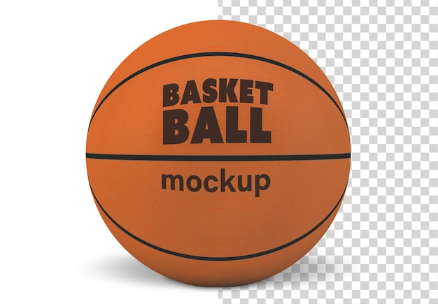 basketball isolated mock up