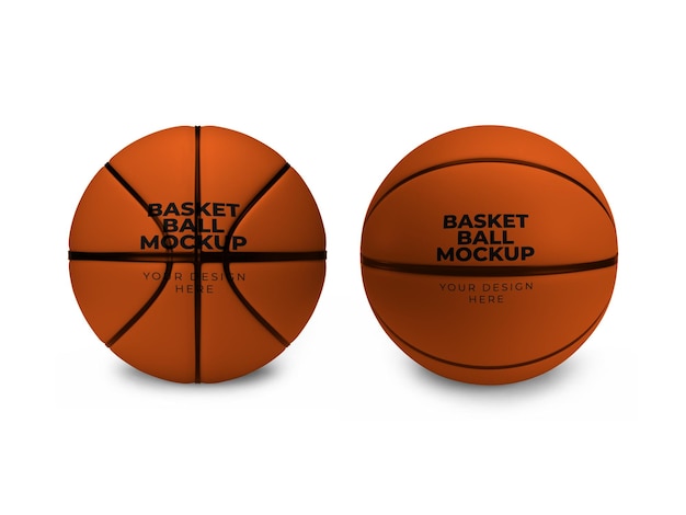 Basketball Mockup Template Isolated PSD