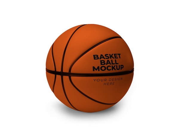 Basketball Mockup Template Isolated PSD