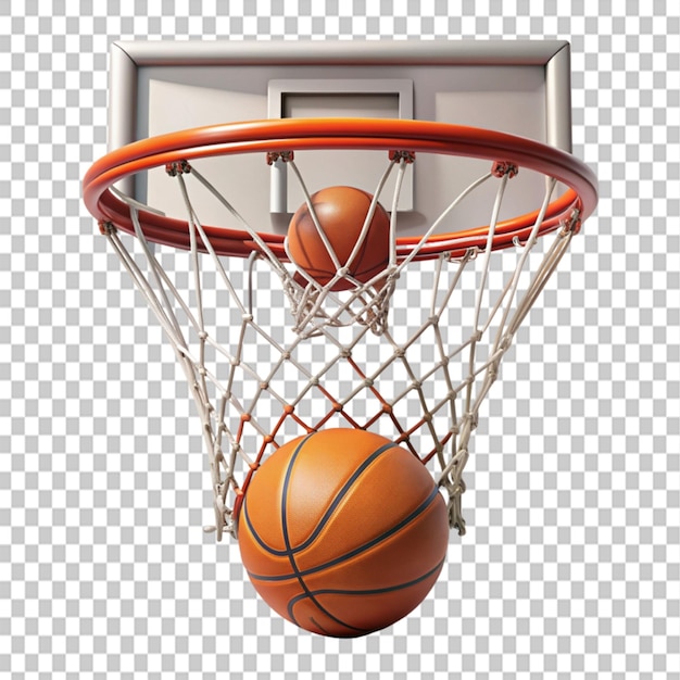 basketball ring score on transparent background