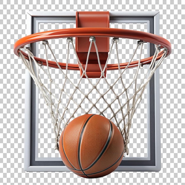 basketball ring score on transparent background