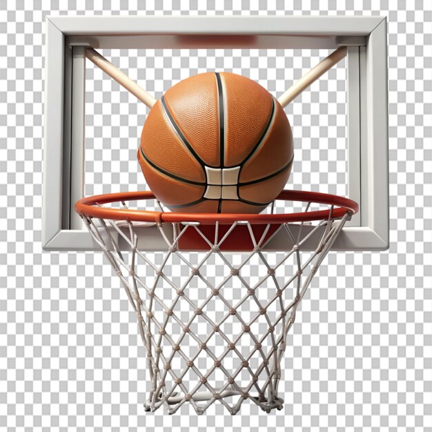 PSD basketball ring score on transparent background