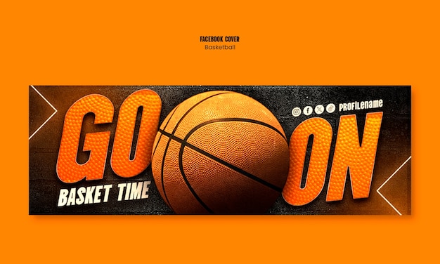 PSD basketball template design