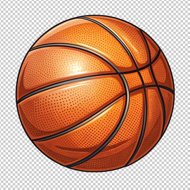 PSD basketball on transparent background