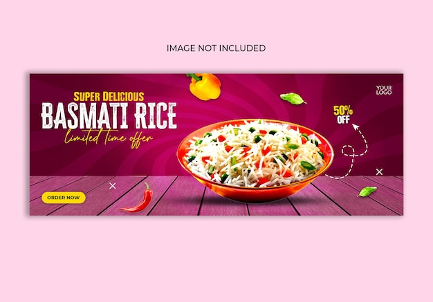 basmati rice facebook cover post.