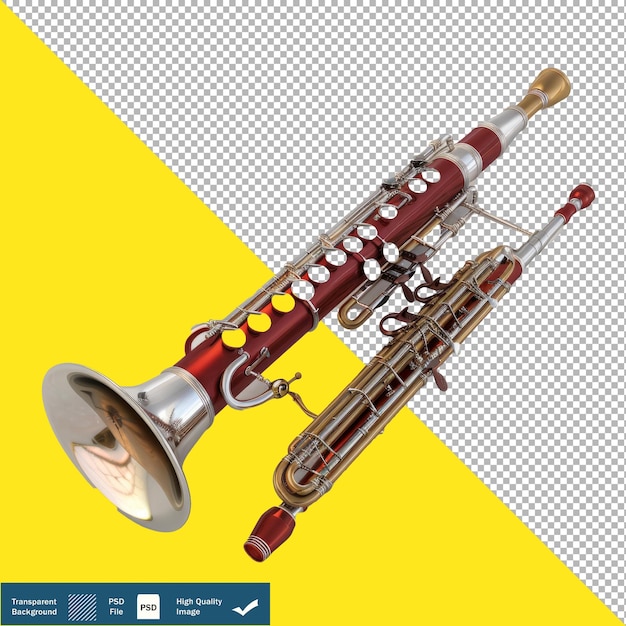 Bassoon on Transparent Background PNG PSD