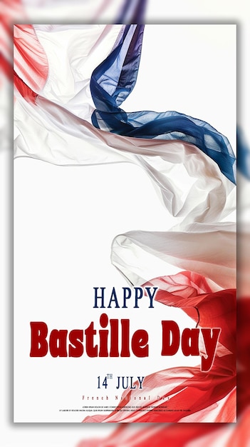 PSD bastille day or french national day background