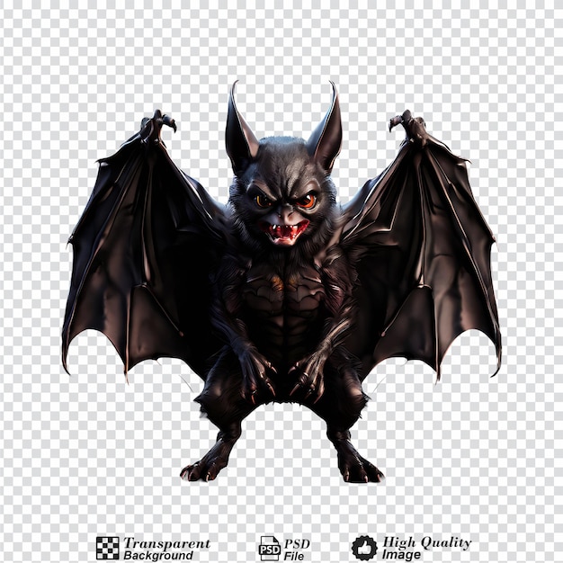 bat isolated on transparent background