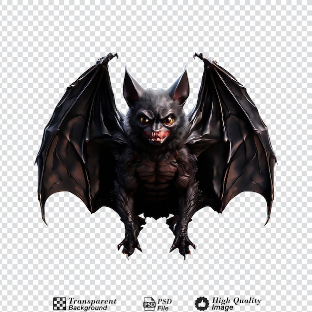 bat isolated on transparent background