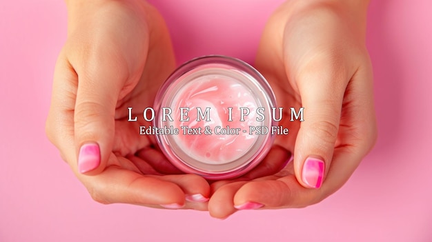 bathroom closeup a woman clutches a jar of rejuvenating cream enhancing her skincare routine