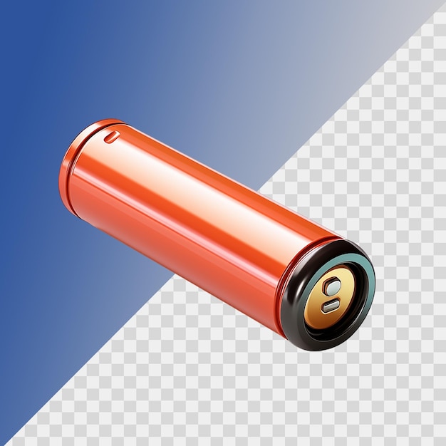 Battery isolated on transparent background