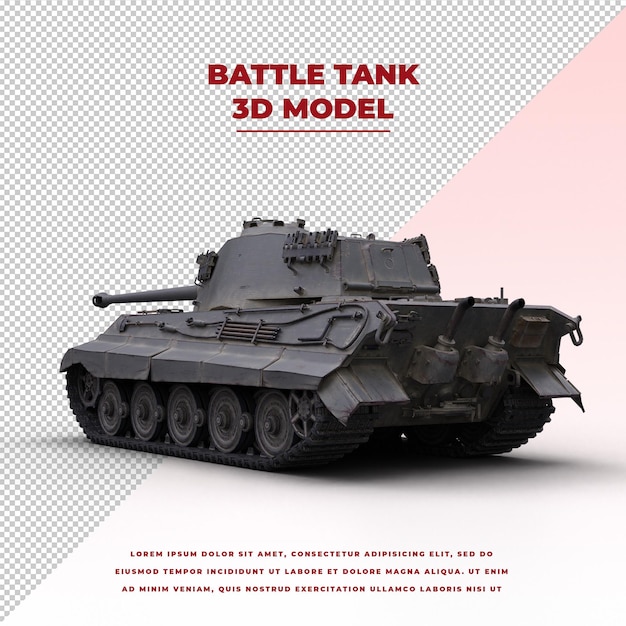 Battle tank model