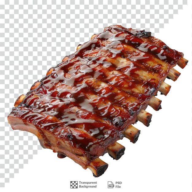 PSD bbq ribs transparent background