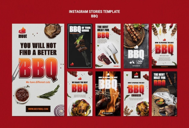 PSD bbq template design