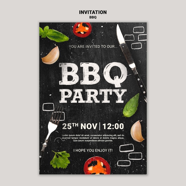 Bbq template design