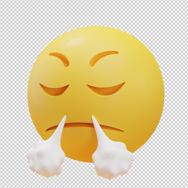 be patient emoji 3d illustration