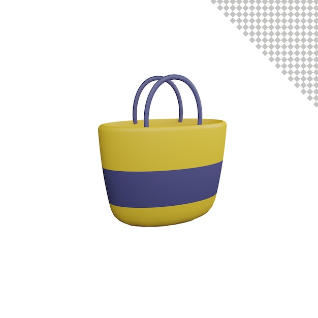 Beach Bag 3d illustration