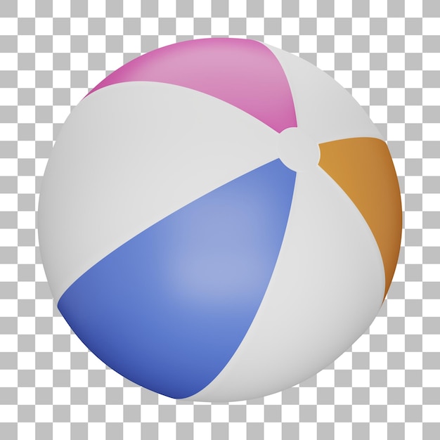 Beach ball 3d illustration