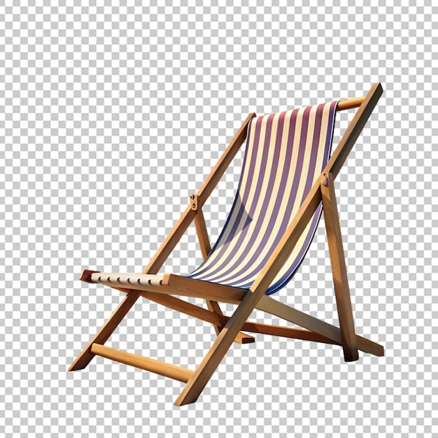 Beach chair Isolated on transparent background