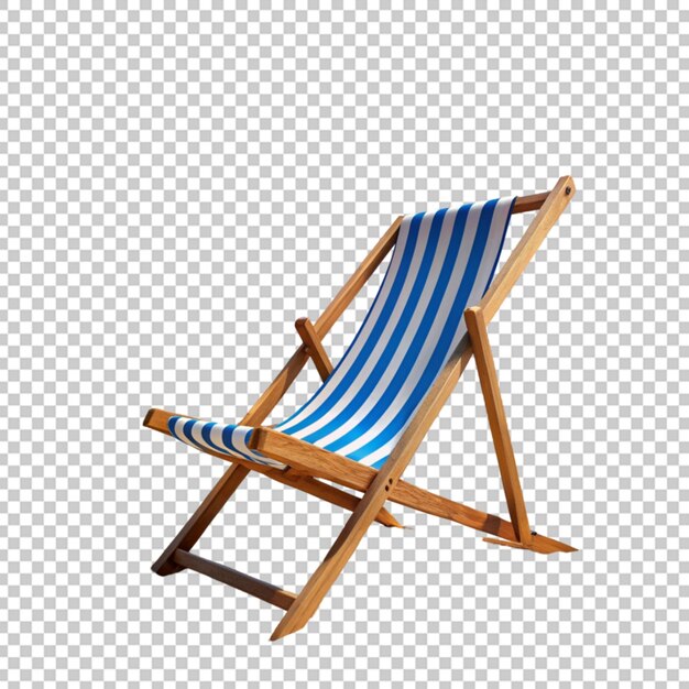 Beach chair Isolated on transparent background