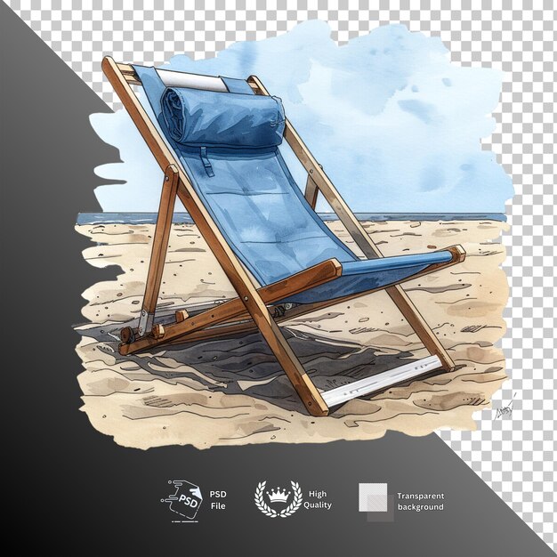 PSD beach isolated on transparent background