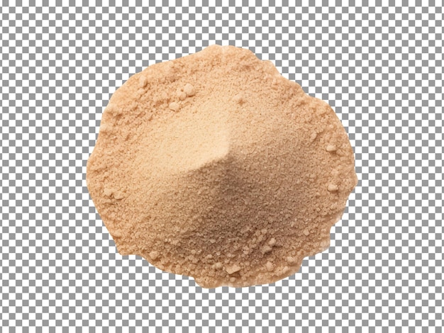 Beach sand isolated on transparent background