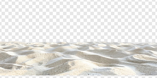 PSD beach white sand isolate on transparency background psd