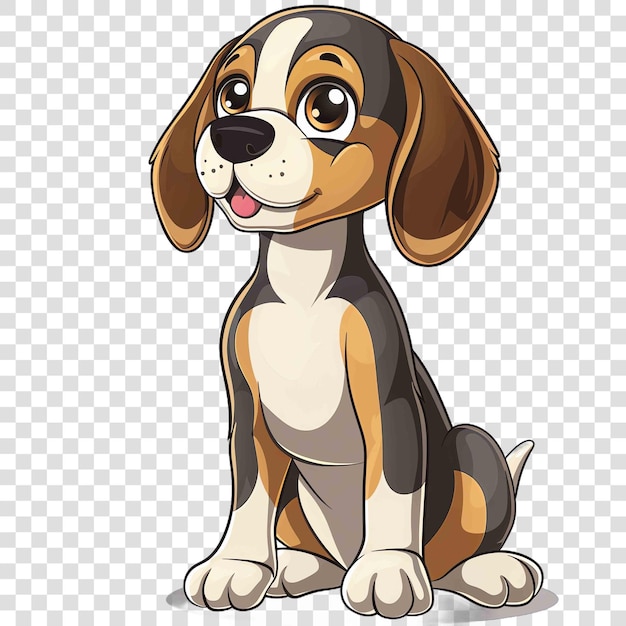 PSD beagle transparent background watercolor cliparton transparent background