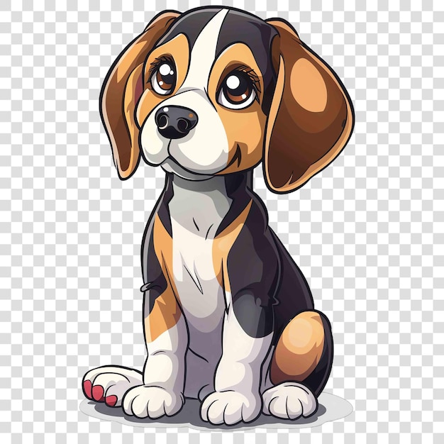 PSD beagle transparent background watercolor cliparton transparent background