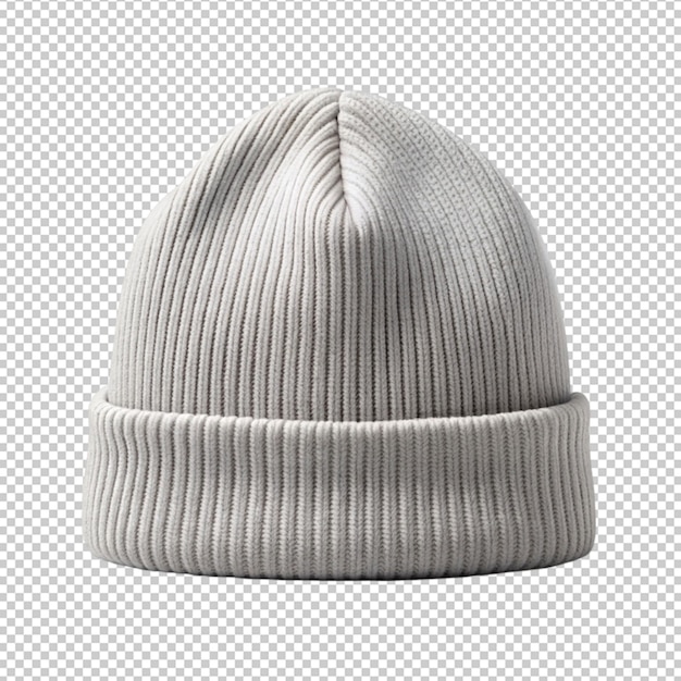 PSD beanie mockup isolated on transparent background